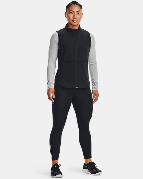Women's ColdGear® Infrared Up The Pace Vest, Black, pdpMainDesktop image number 2